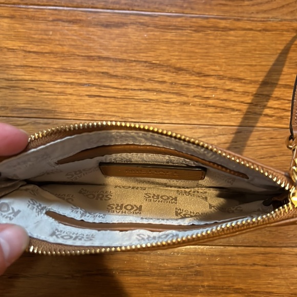 Michael Kors- Medium Embellished Logo Canvas Pouch - Picture 4 of 4